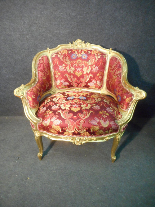 Ensemble De Salon En Bois Doré époque Napoléon III