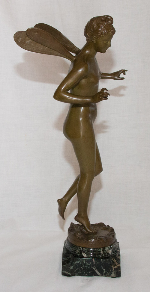Bronze Nymph Signed J Garnier 1853 - 1910