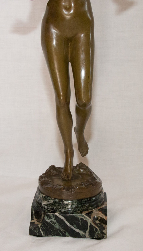 Bronze Nymph Signed J Garnier 1853 - 1910