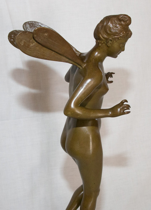 Bronze Nymph Signed J Garnier 1853 - 1910