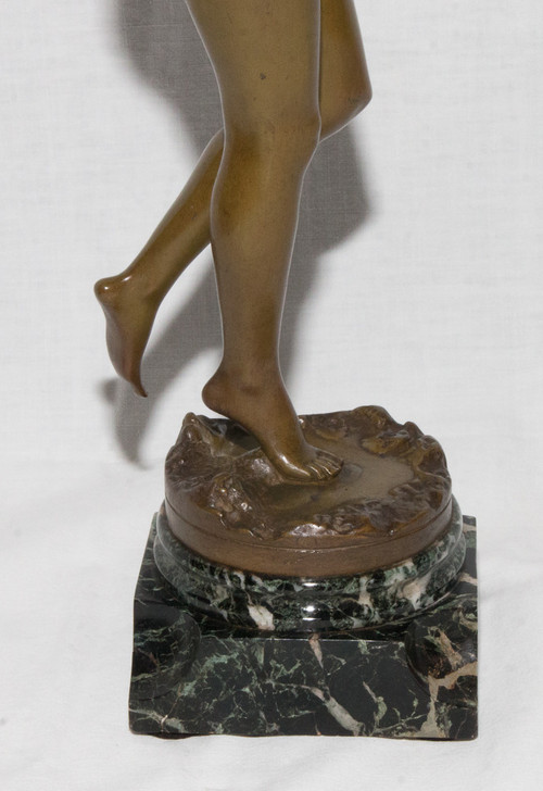 Bronze Nymph Signed J Garnier 1853 - 1910