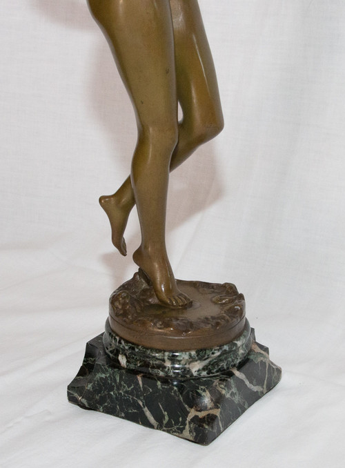 Bronze Nymph Signed J Garnier 1853 - 1910
