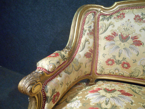 Ensemble De Salon En Bois Doré époque Début XIXe