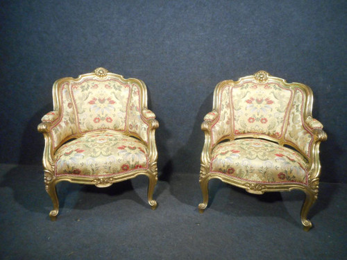Ensemble De Salon En Bois Doré époque Début XIXe