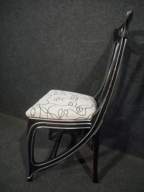 Series Of 12 Art Nouveau Style Chairs Mid-20th Century