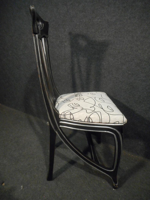 Series Of 12 Art Nouveau Style Chairs Mid-20th Century