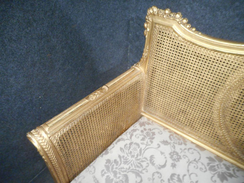 19th Century Gilded Wood Sofa
