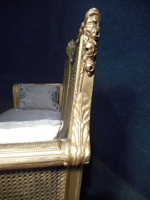 19th Century Gilded Wood Sofa