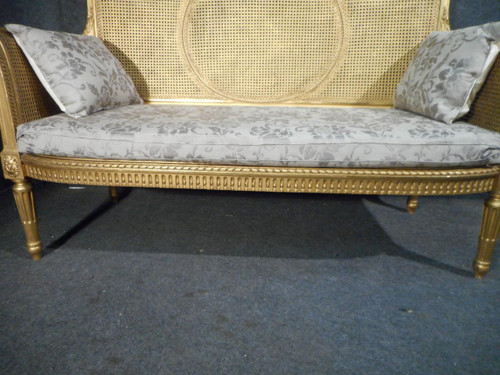 19th Century Gilded Wood Sofa