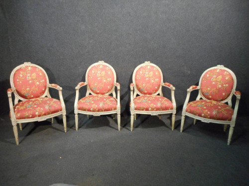 Ensemble De Salon époque Louis XVI Estampillé Bauve Mathieu