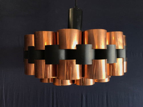 Scandinavian suspension lamp by Werner Schou, circa 1970.