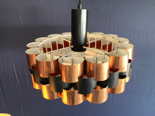 Scandinavian suspension lamp by Werner Schou, circa 1970.