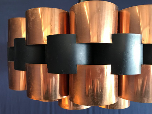 Scandinavian suspension lamp by Werner Schou, circa 1970.