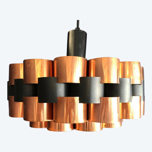 Scandinavian suspension lamp by Werner Schou, circa 1970.