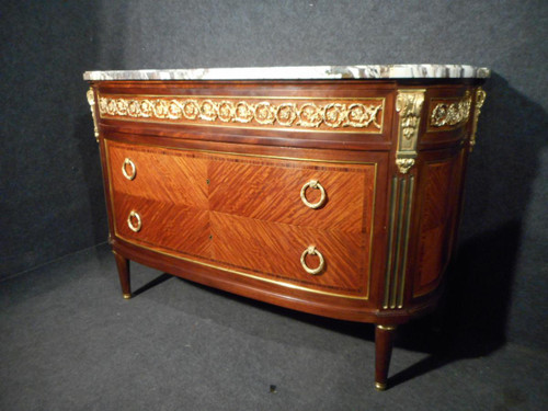 Commode Galbé Estampillée Haentges Frères