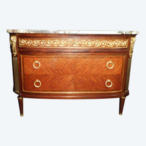 Commode Galbé Estampillée Haentges Frères