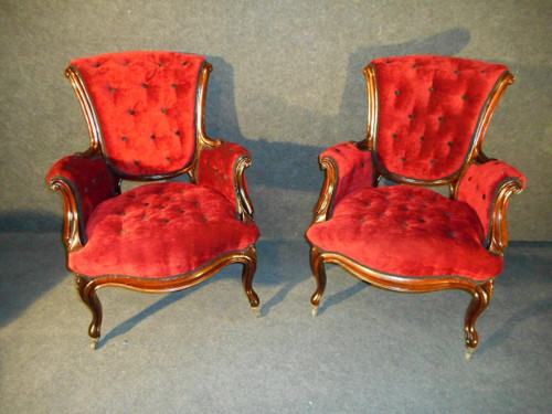 Palisander-Salon-Set Napoleon III.