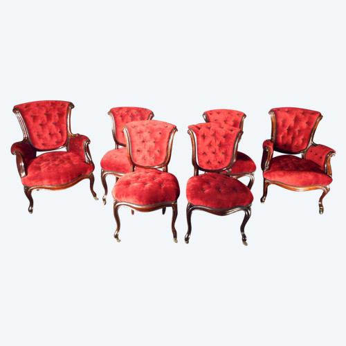 Palisander-Salon-Set Napoleon III.