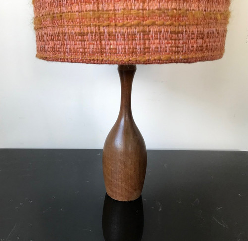 Teak lamp, circa 1950.
