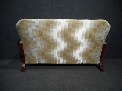 Art Deco Living Room Set In Mahogany Inlaid With Pearlescent Band