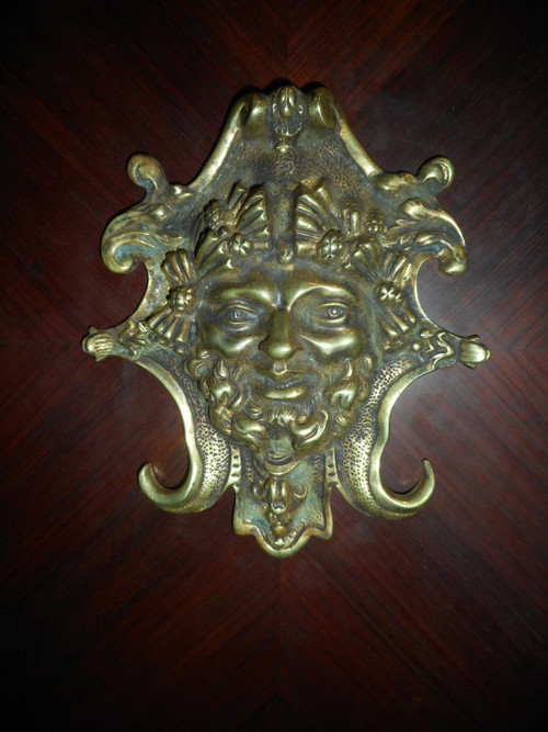 Bibliothèque En Marqueterie Et Bronze Doré Estampillé Francois Linke