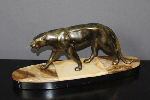 Art Deco Golden Regulated Panther