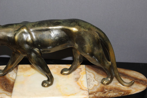 Art Deco Golden Regulated Panther