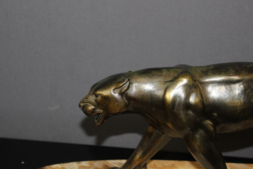 Art Deco Golden Regulated Panther