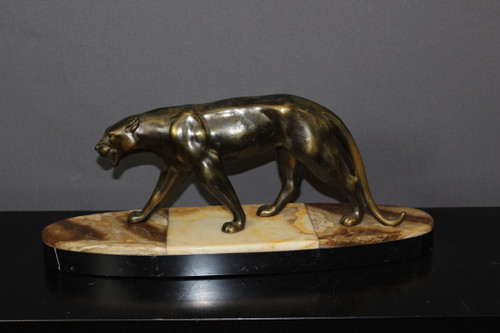 Art Deco Golden Regulated Panther
