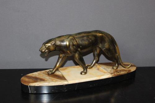 Art Deco Golden Regulated Panther