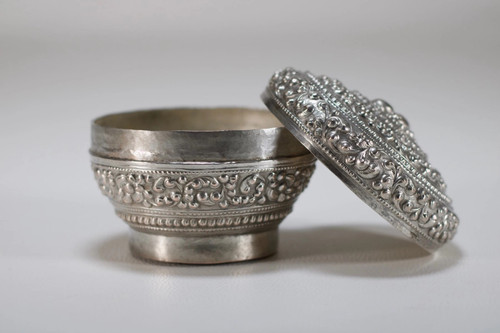 Burmese silver lime box