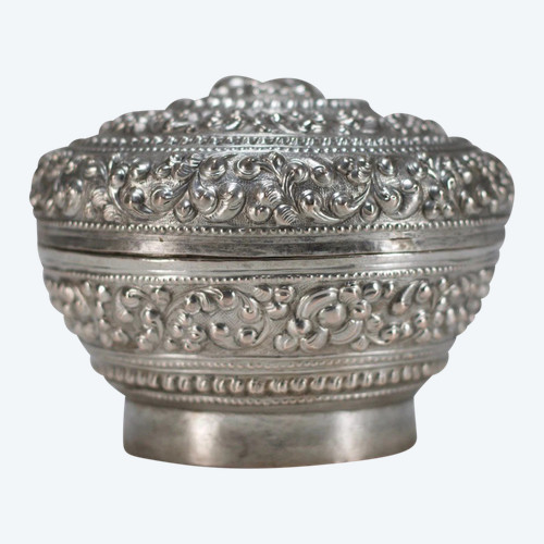 Burmese silver lime box