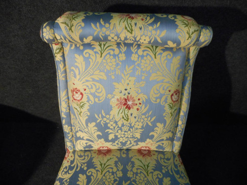 Pair Of Napoleon III Period Low Chairs Reupholstered In The Old Style