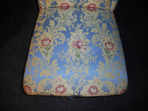 Pair Of Napoleon III Period Low Chairs Reupholstered In The Old Style