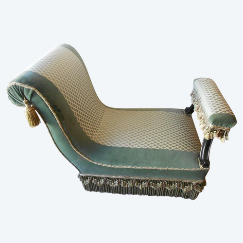 Napoleon III Period Loveseat Completely Reupholstered in the Old Style