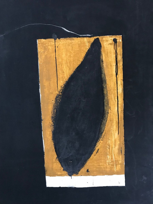 Composition Abstraite, Huile Sur Toile, circa 1990.