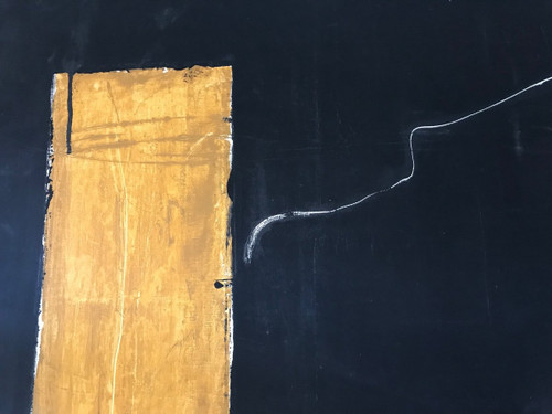 Composition Abstraite, Huile Sur Toile, circa 1990.