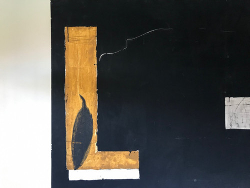 Composition Abstraite, Huile Sur Toile, circa 1990.