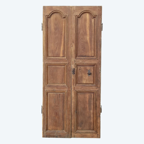 Antique 18th-century double door and ironwork