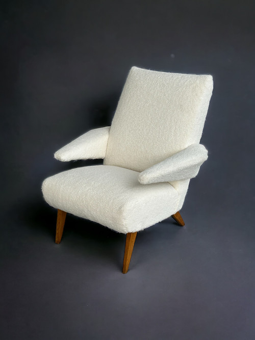 Pair Of Refurbished Vintage Armchairs From The 1950s-60s