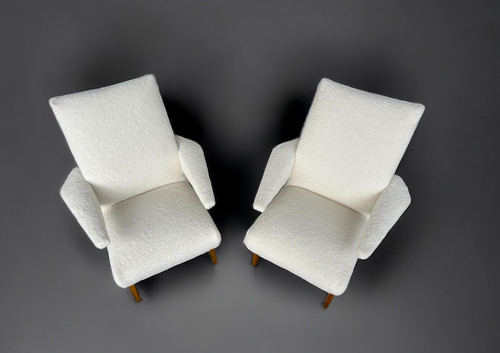 Pair Of Refurbished Vintage Armchairs From The 1950s-60s