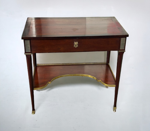 Table Console Bureau écritoire En Acajou De Style Louis XVI époque XXéme Siècle 