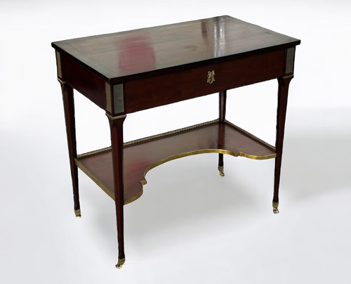 Table Console Bureau écritoire En Acajou De Style Louis XVI époque XXéme Siècle 