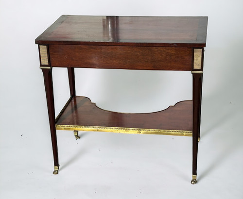 Table Console Bureau écritoire En Acajou De Style Louis XVI époque XXéme Siècle 