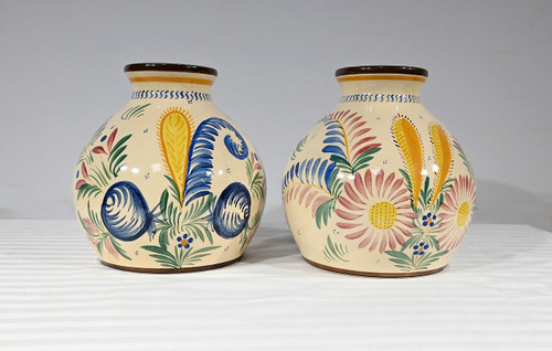 Pair of Henriot Quimper Vases – Mid 20th Century