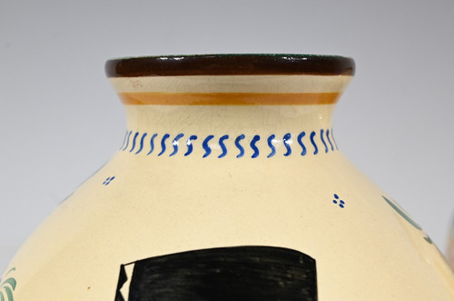 Pair of Henriot Quimper Vases – Mid 20th Century