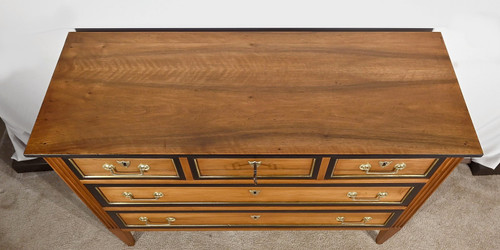 Commode de Propriété en Noyer massif, époque Louis XVI – Fin XVIIIe