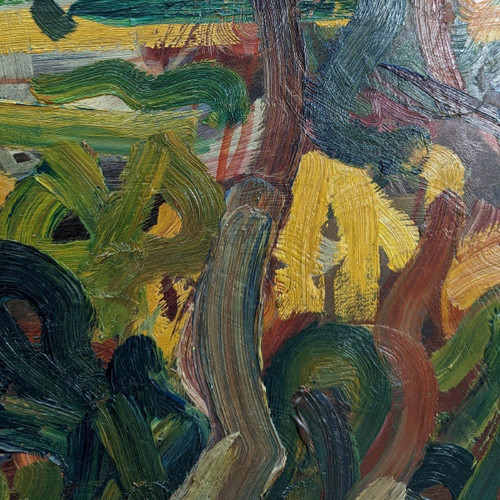 "oil On Isorelle Signed Antoine Ferrari.