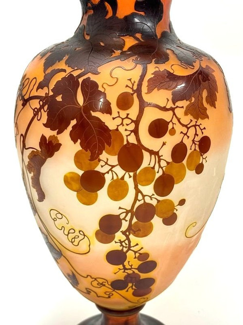 Emile Gallé Art Nouveau Vase "Virgin Vine"