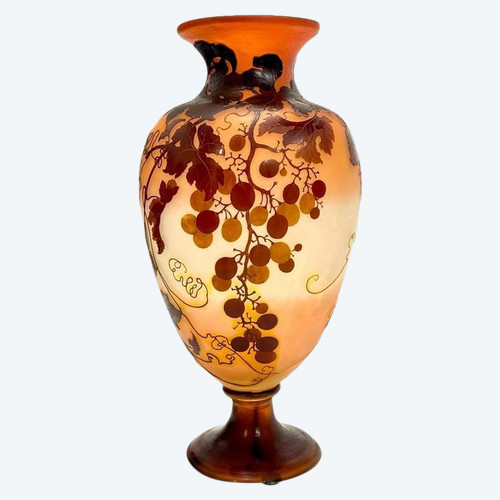 Emile Gallé Vase Art Nouveau  "Vigne Vierge"